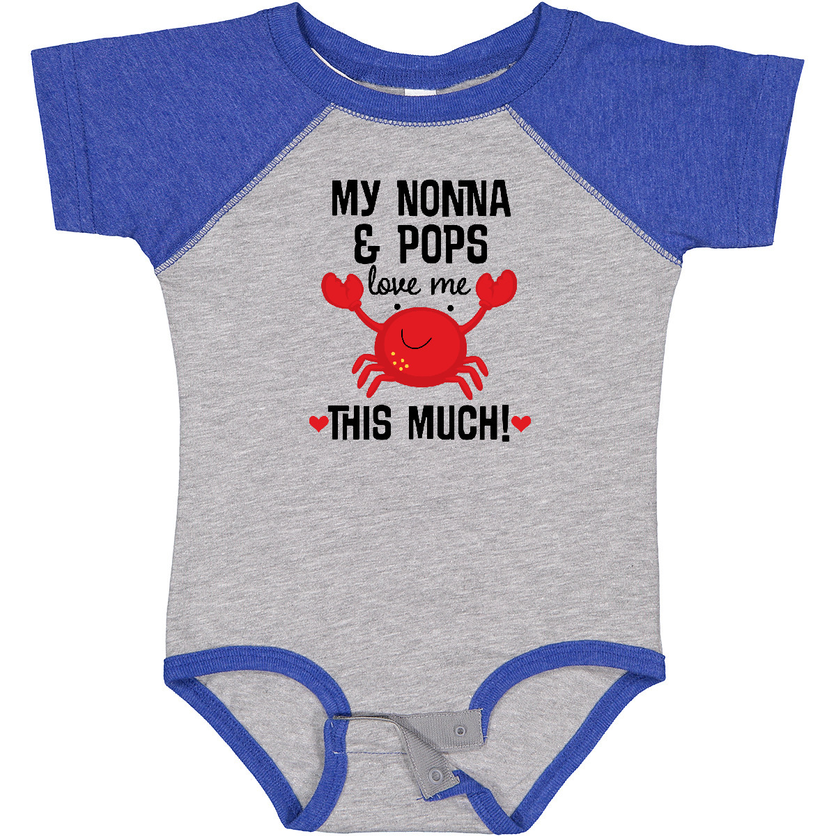 Inktastic Nonna And Pops Love Me Grandchild Baby Bodysuit Boy Girl Grandkids Hws - Picture 6 of 11