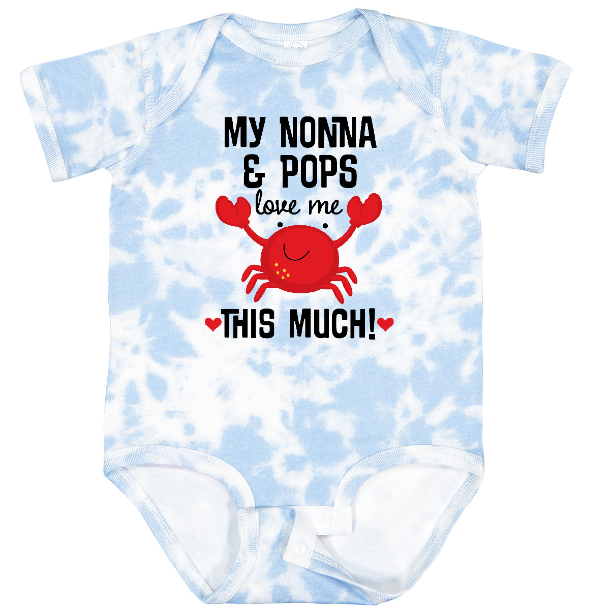 Inktastic Nonna And Pops Love Me Grandchild Baby Bodysuit Boy Girl Grandkids Hws - Picture 8 of 11