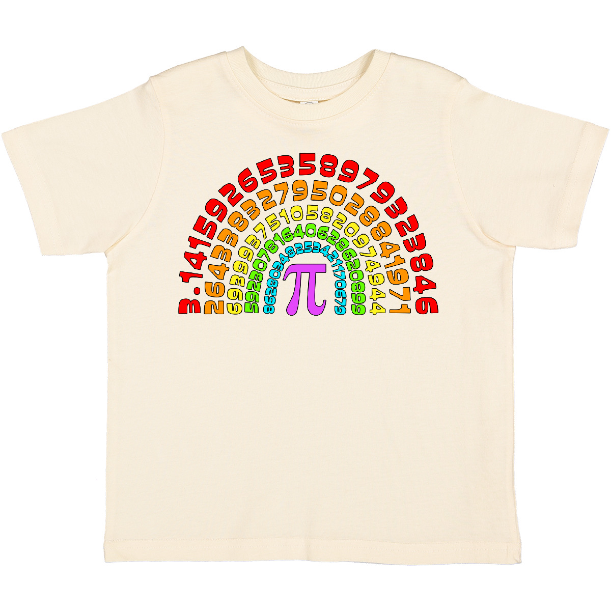 Inktastic Rainbow Pi For Pi Day Toddler T-Shirt Colors Numbers Math 3 14 Humor - Bild 8 von 11