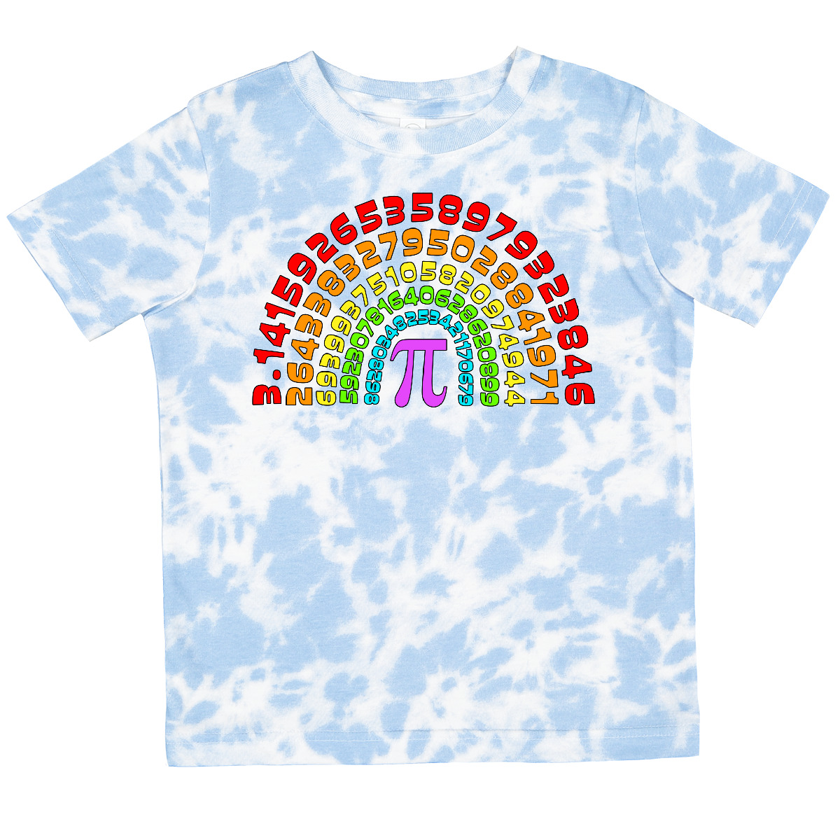 Inktastic Rainbow Pi For Pi Day Toddler T-Shirt Colors Numbers Math 3 14 Humor - Bild 10 von 11
