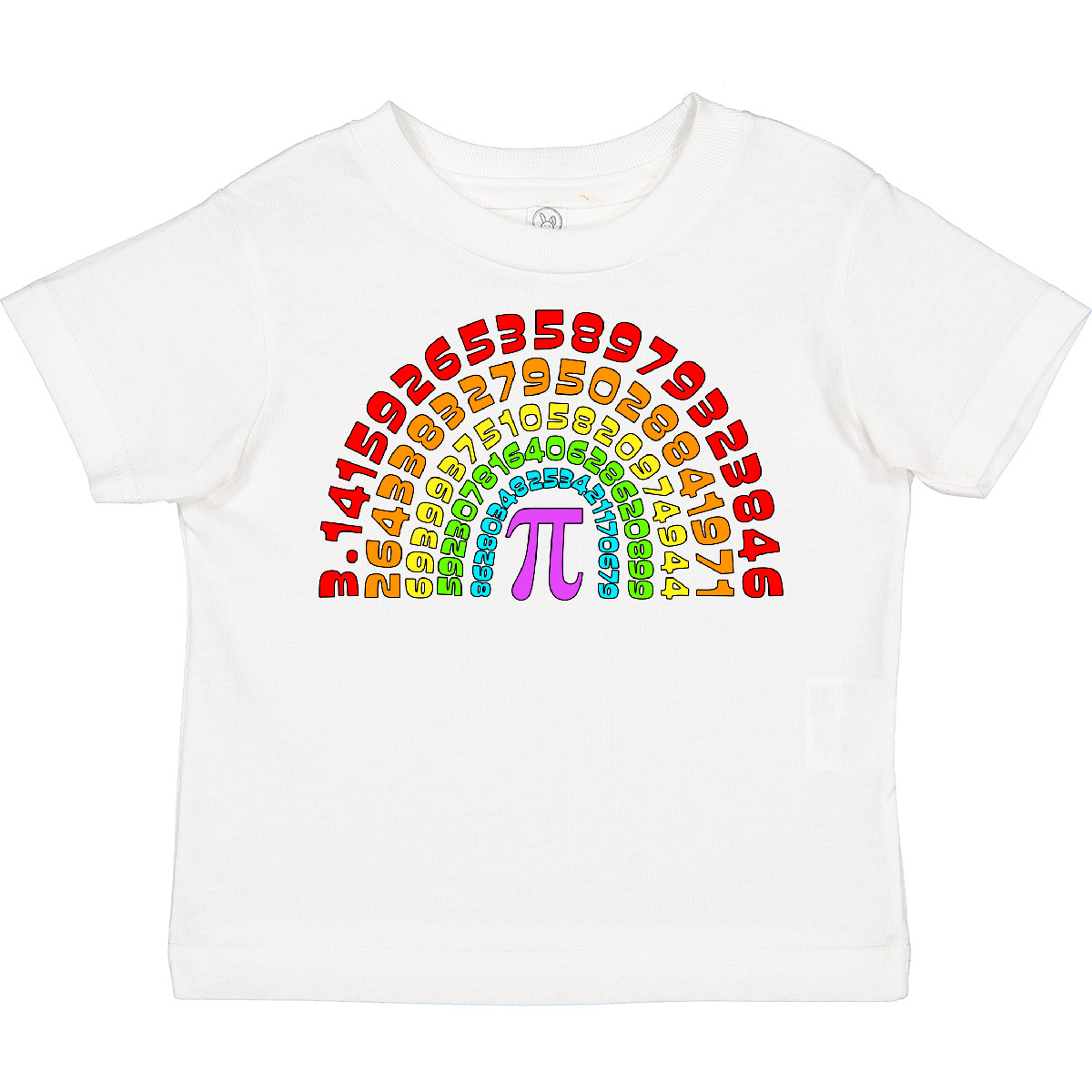 Inktastic Rainbow Pi For Pi Day Toddler T-Shirt Colors Numbers Math 3 14 Humor - Bild 11 von 11