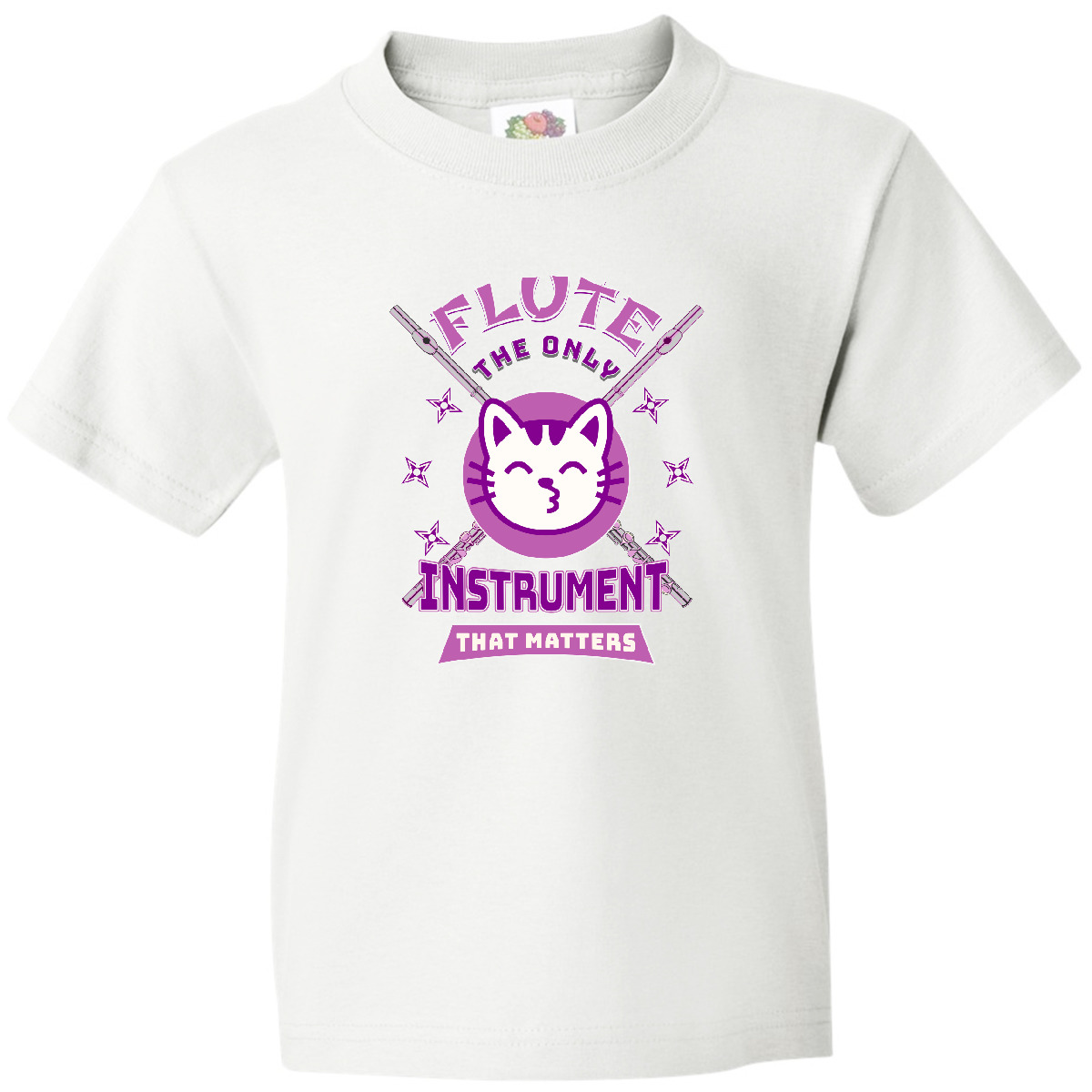 Inktastic Flute Music Joke For Flutist Youth T-Shirt Player Musician Funny Tee - Picture 7 of 7