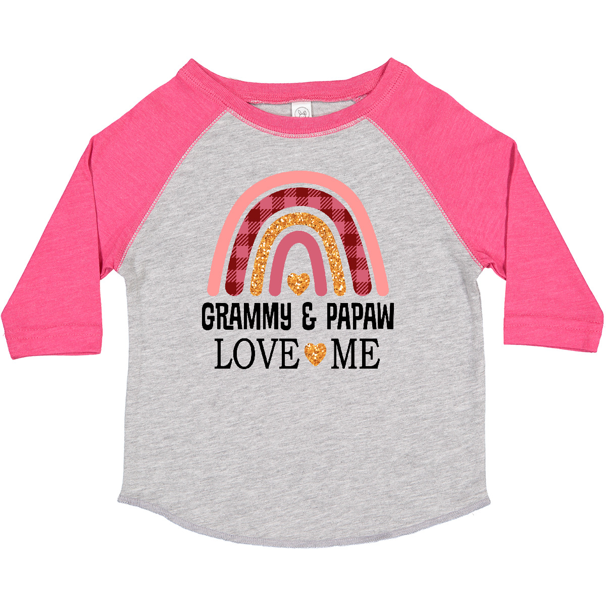 Inktastic Grammy And Papaw Love Me Girls Granddaughter Toddler T-Shirt Boho Cute - Picture 4 of 10