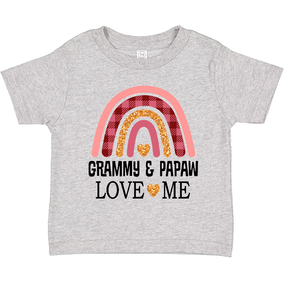 Inktastic Grammy And Papaw Love Me Girls Granddaughter Toddler T-Shirt Boho Cute - Picture 3 of 10