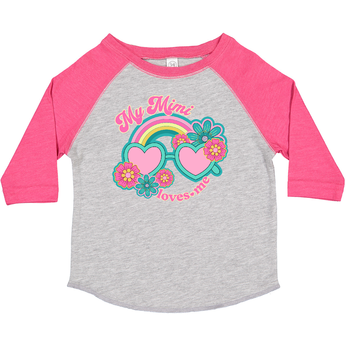 Inktastic My Mimi Loves Me Granddaughter Toddler T-Shirt Girls Clothes Childs - Picture 4 of 17