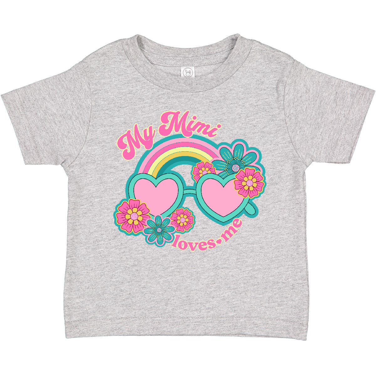 Inktastic My Mimi Loves Me Granddaughter Toddler T-Shirt Girls Clothes Childs - Picture 3 of 17