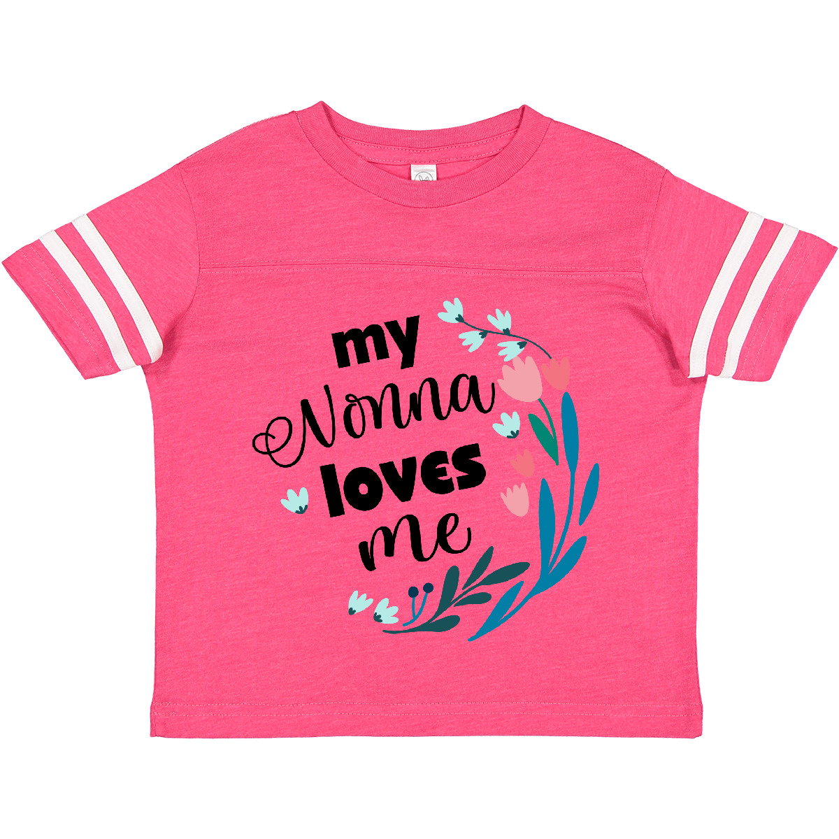 Inktastic My Nonna Loves Me For Girls Granddaughter Toddler T-Shirt Girl Childs - Picture 2 of 12