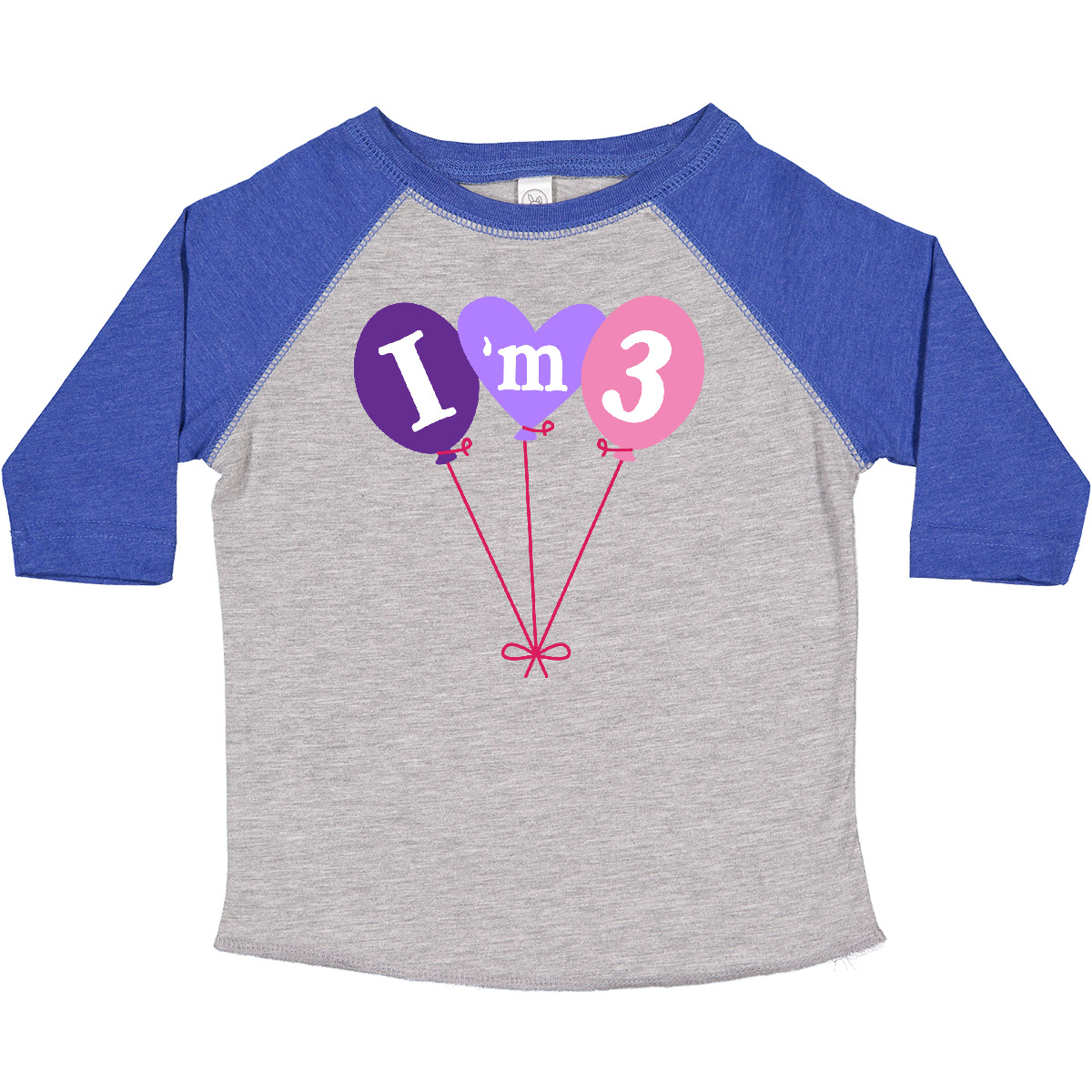 Inktastic 3rd Birthday Balloons 3 Year Old Toddler T-Shirt Childs Party Idea Kid - Picture 7 of 11