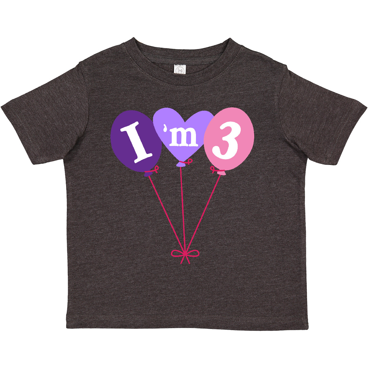 Inktastic 3rd Birthday Balloons 3 Year Old Toddler T-Shirt Childs Party Idea Kid - Picture 10 of 11