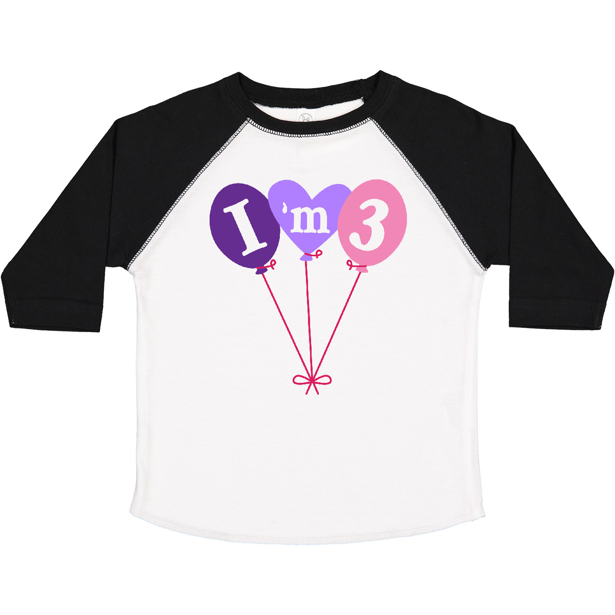 Inktastic 3rd Birthday Balloons 3 Year Old Toddler T-Shirt Childs Party Idea Kid - Picture 11 of 11