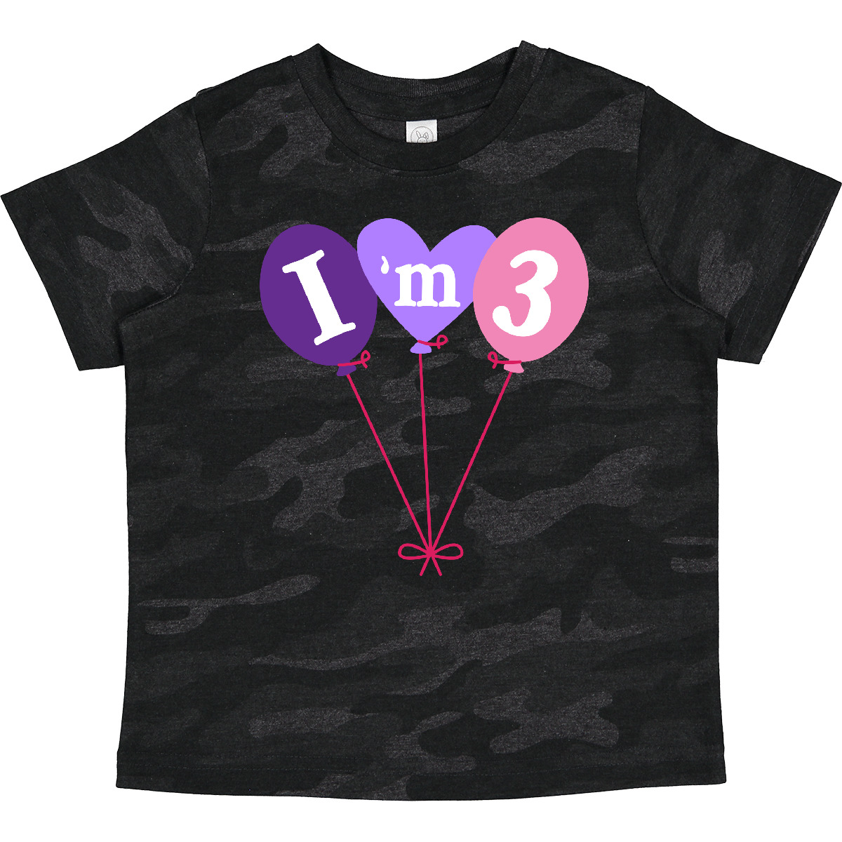 Inktastic 3rd Birthday Balloons 3 Year Old Toddler T-Shirt Childs Party Idea Kid - Picture 9 of 11