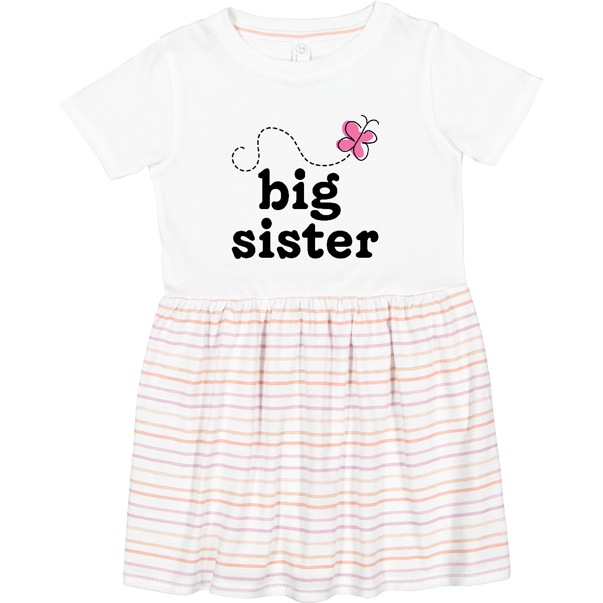 Inktastic Big Sister Butterfly Announcement Outfit Toddler Dress Sis Girls Hws - Picture 7 of 7