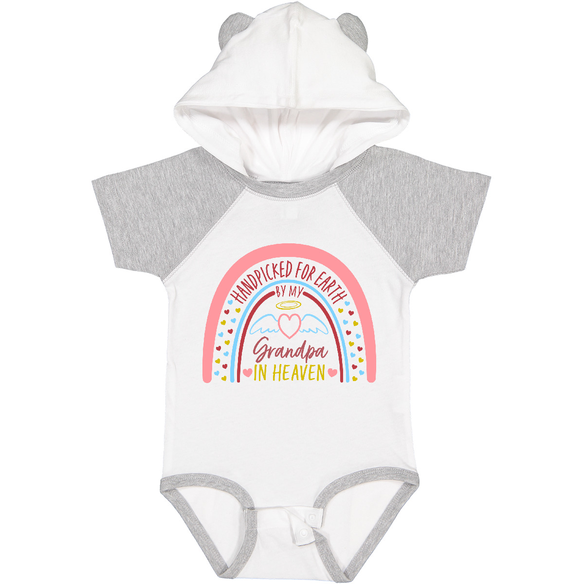 Inktastic Handpicked For Earth By My Grandpa In Heaven- Rainbow Baby Bodysuit - Picture 7 of 7