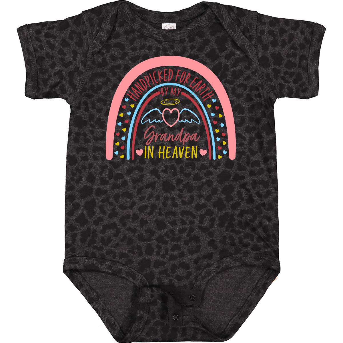 Inktastic Handpicked For Earth By My Grandpa In Heaven- Rainbow Baby Bodysuit - Picture 3 of 7