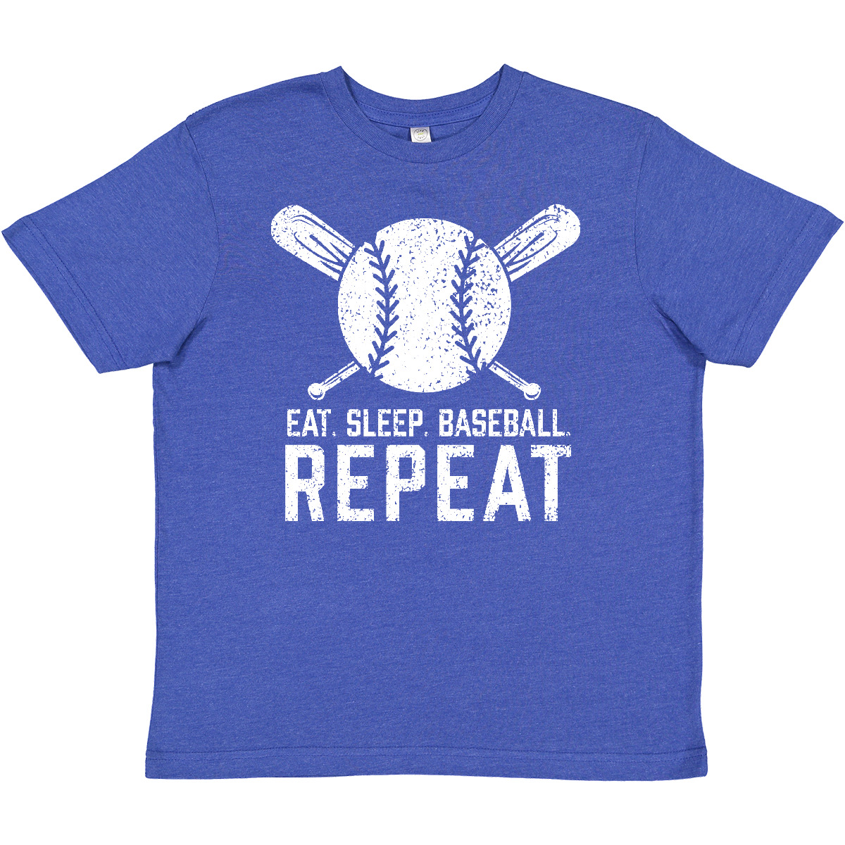 Camiseta Inktastic Grunge Comer Dormir Béisbol Repetición Juvenil Pelotas de Béisbol Bate Amante Fan - Imagen 7 de 7