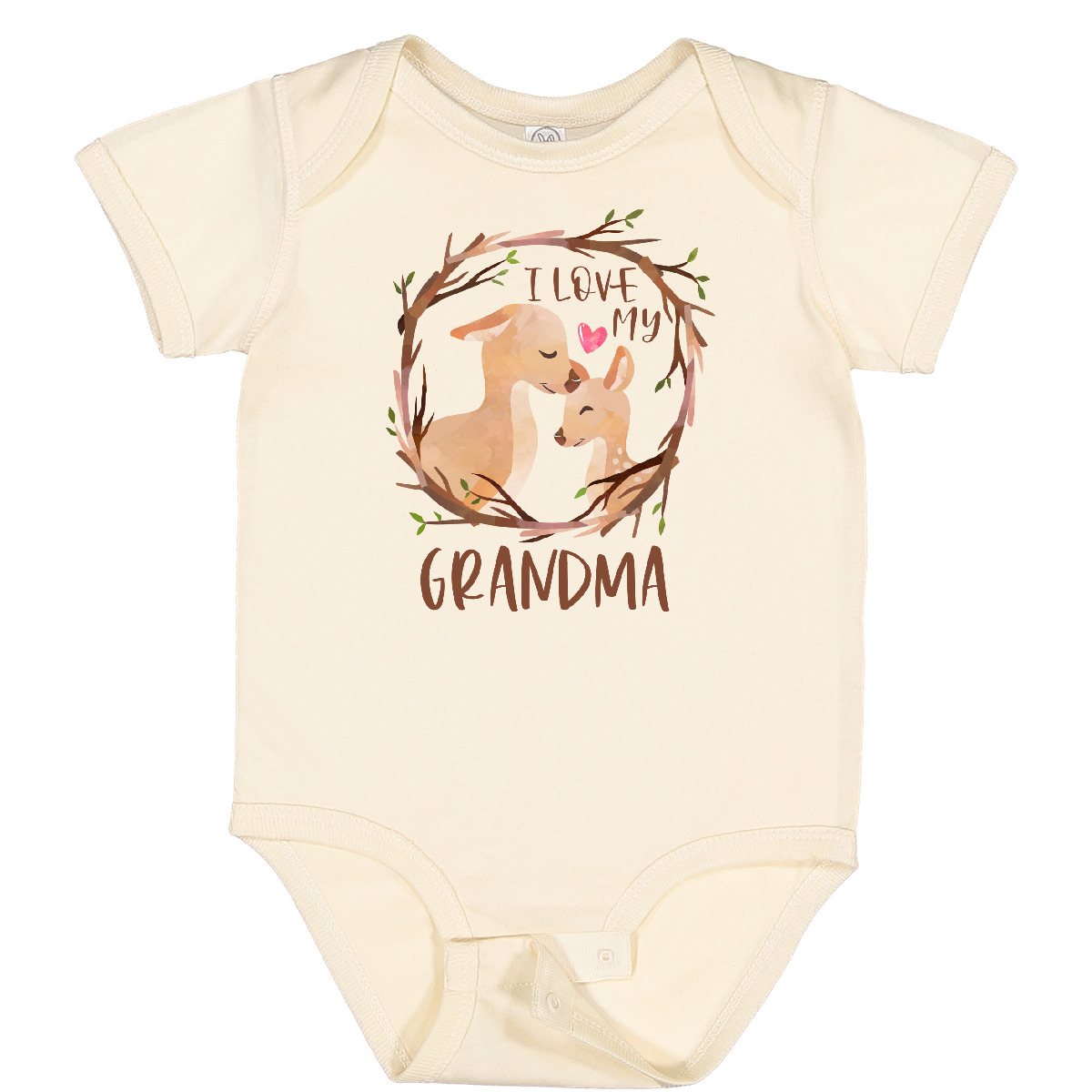 Inktastic I Love My Grandma Baby Bodysuit Grandmother Grandmama New Faun Cute