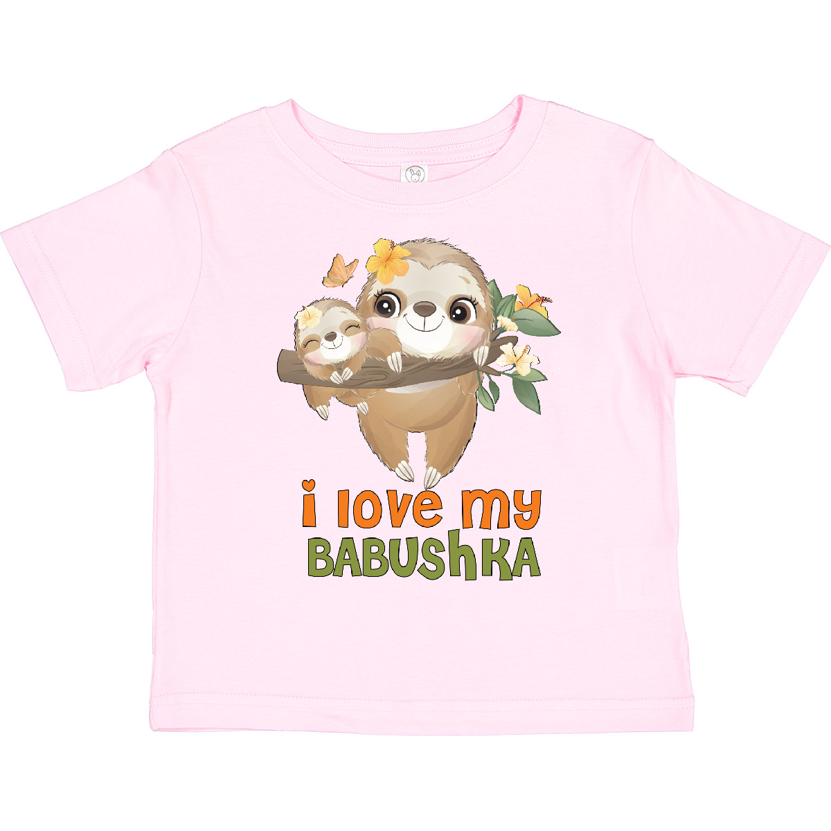 Inktastic Sloth I Love My Babushka Toddler T-Shirt Grandmother Mothers Day Ideas