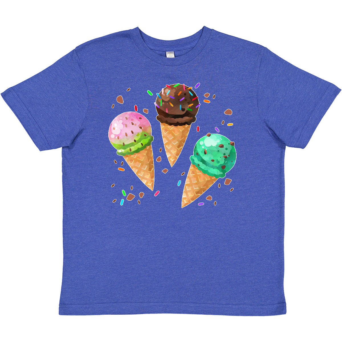 Inktastic Fun Ice Cream Flavors For Summer Youth T-Shirt Beach Time Sprinkles - Picture 5 of 6