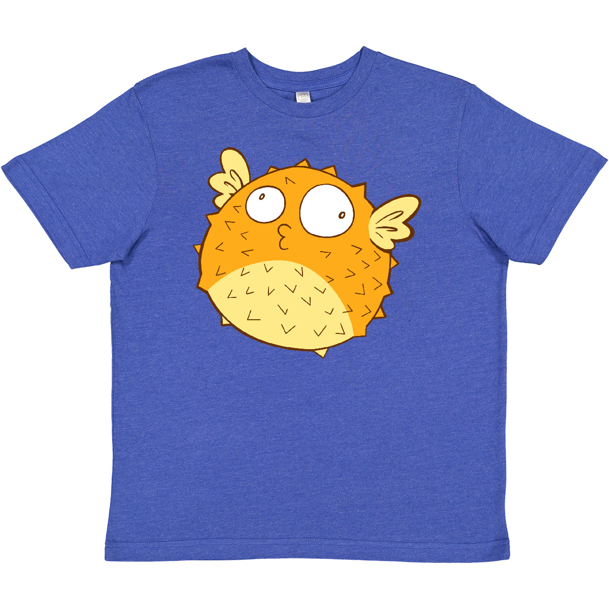 Inktastic Cute Pufferfish Youth T-Shirt Puffer Fish Pufferfishes Fishy Blow Sea - Picture 8 of 9