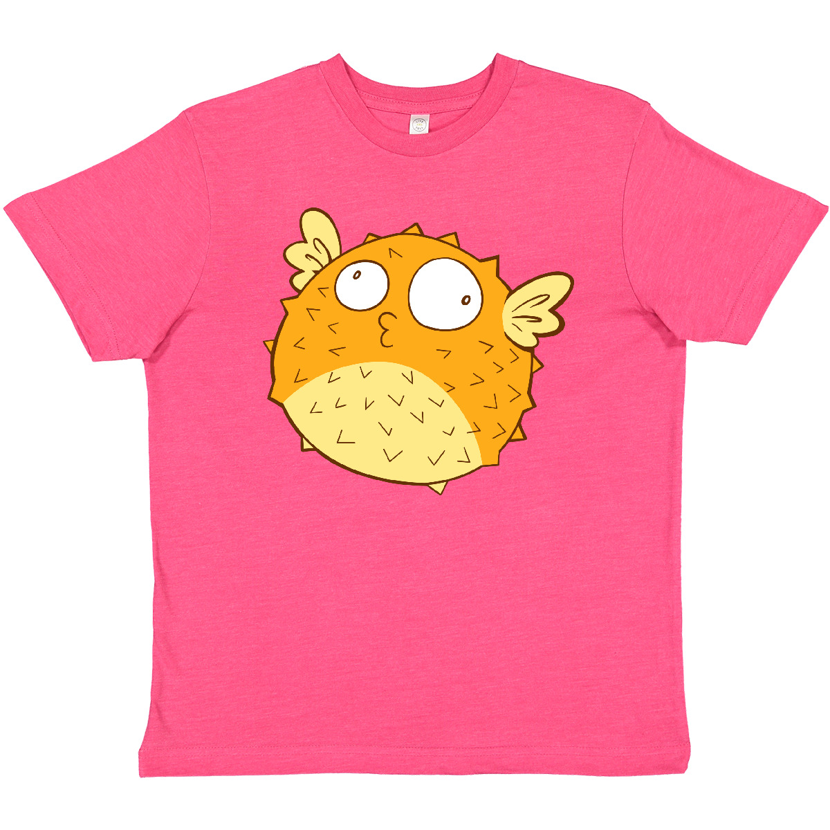 Inktastic Cute Pufferfish Youth T-Shirt Puffer Fish Pufferfishes Fishy Blow Sea - Picture 7 of 9