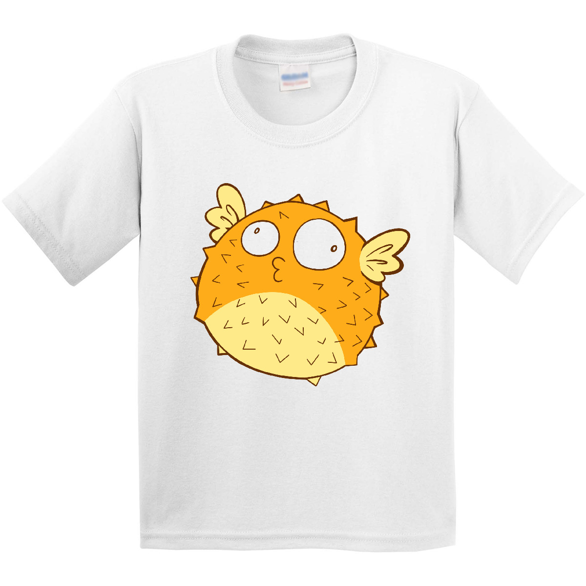 Inktastic Cute Pufferfish Youth T-Shirt Puffer Fish Pufferfishes Fishy Blow Sea - Picture 9 of 9