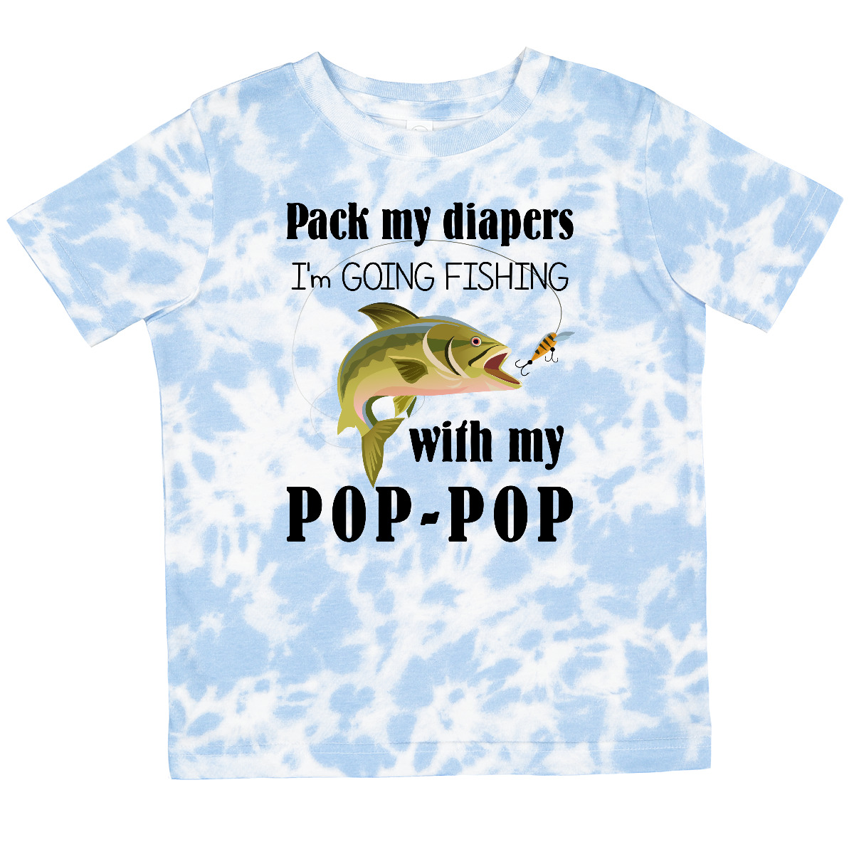 Inktastic Pack My Diapers I Am Going Fishing With Pop-Pop Toddler T-Shirt Pop - Bild 8 von 11