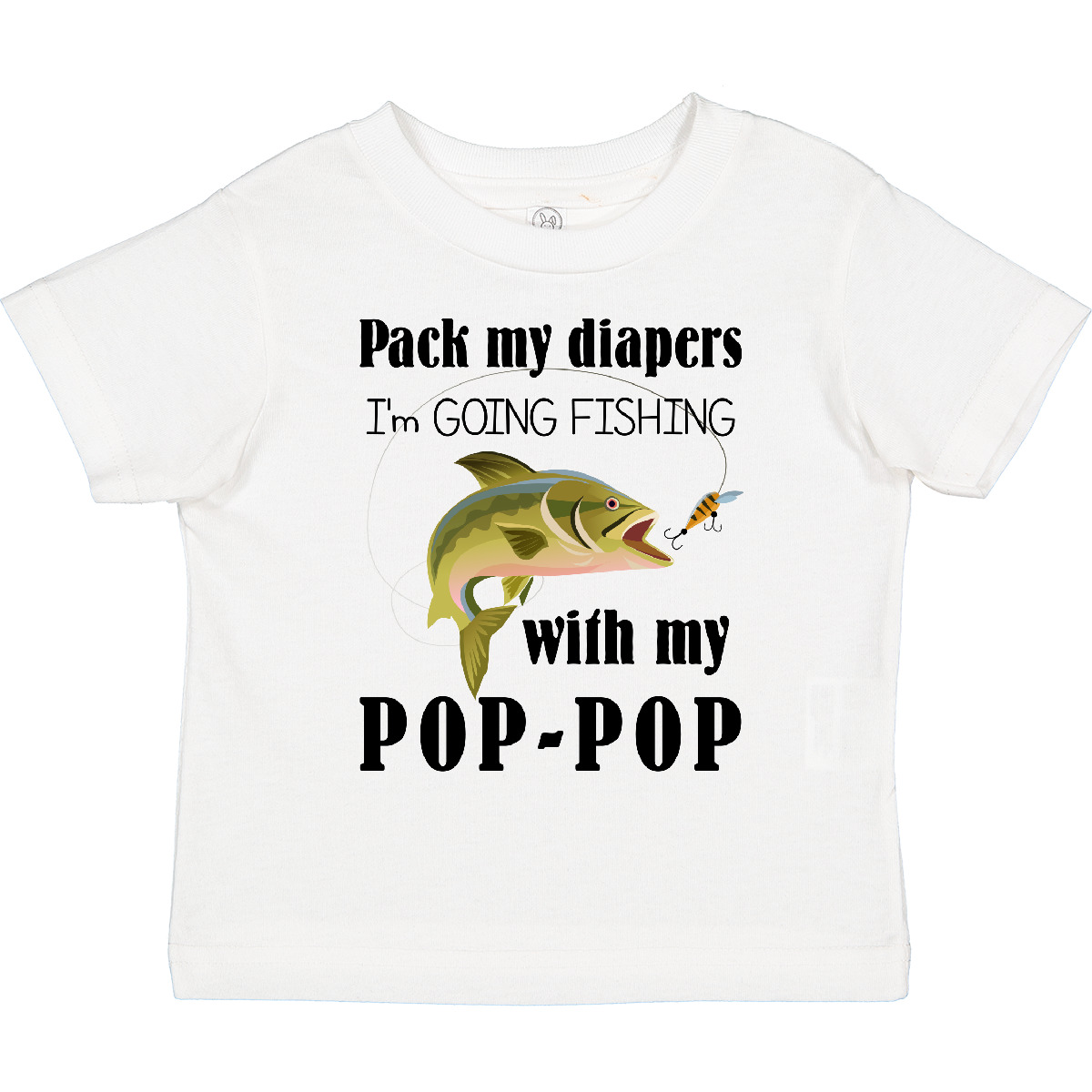 Inktastic Pack My Diapers I Am Going Fishing With Pop-Pop Toddler T-Shirt Pop - Bild 10 von 11