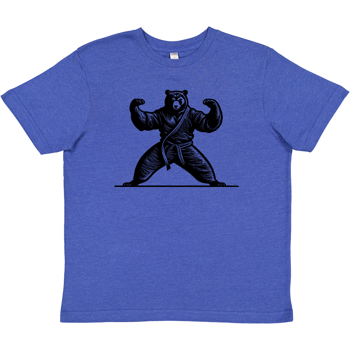 Inktastic Karate Martial Arts MMA Funny Bear Youth T-Shirt Artist Sports Muay - Picture 4 of 5