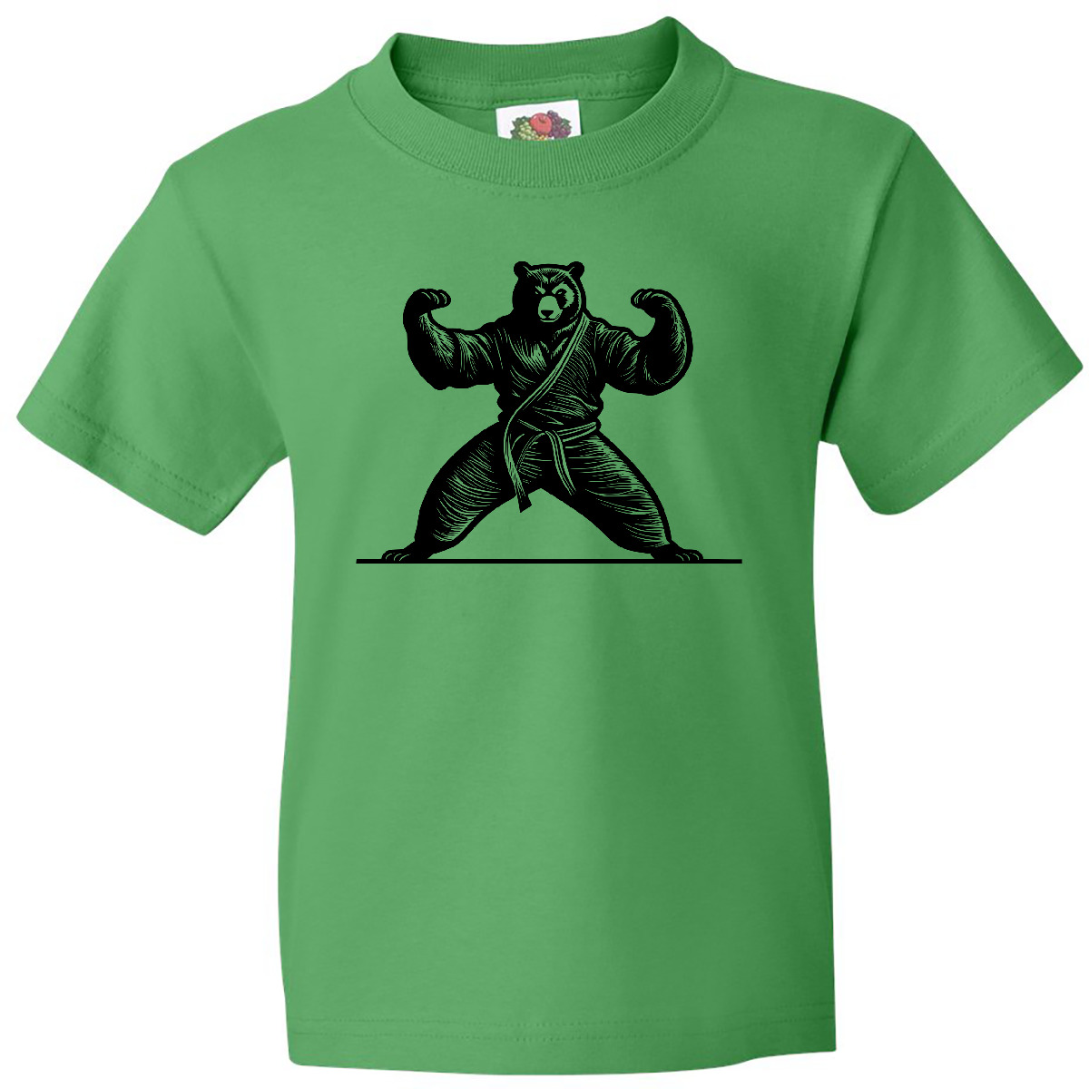 Inktastic Karate Martial Arts MMA Funny Bear Youth T-Shirt Artist Sports Muay - Picture 3 of 5