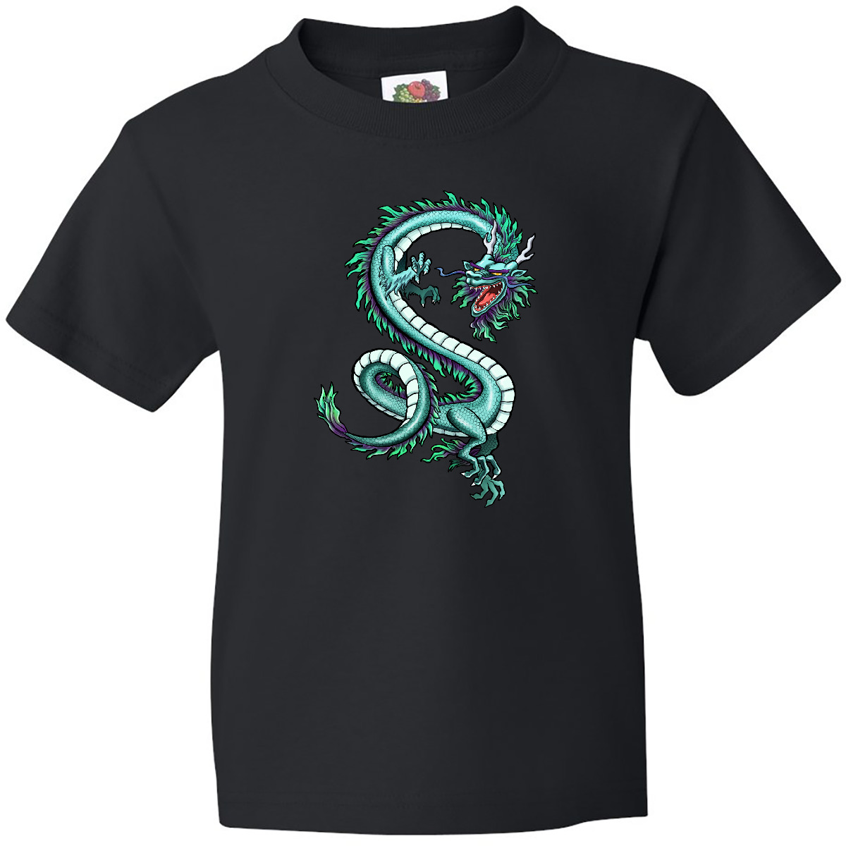 Inktastic Eastern Style Dragon Youth T-Shirt Dragons Fantasy Fun Claws Mythical - Picture 2 of 5