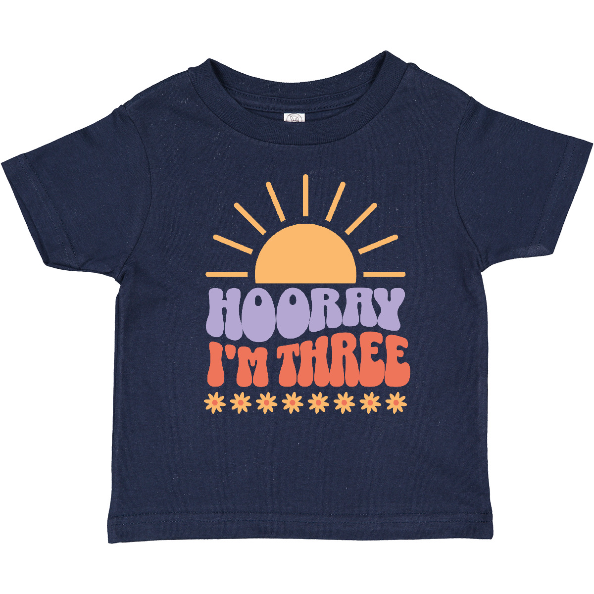 Inktastic 3rd Birthday Retro Sun 3 Year Old Girl Toddler T-Shirt Girls Childs - Picture 8 of 9