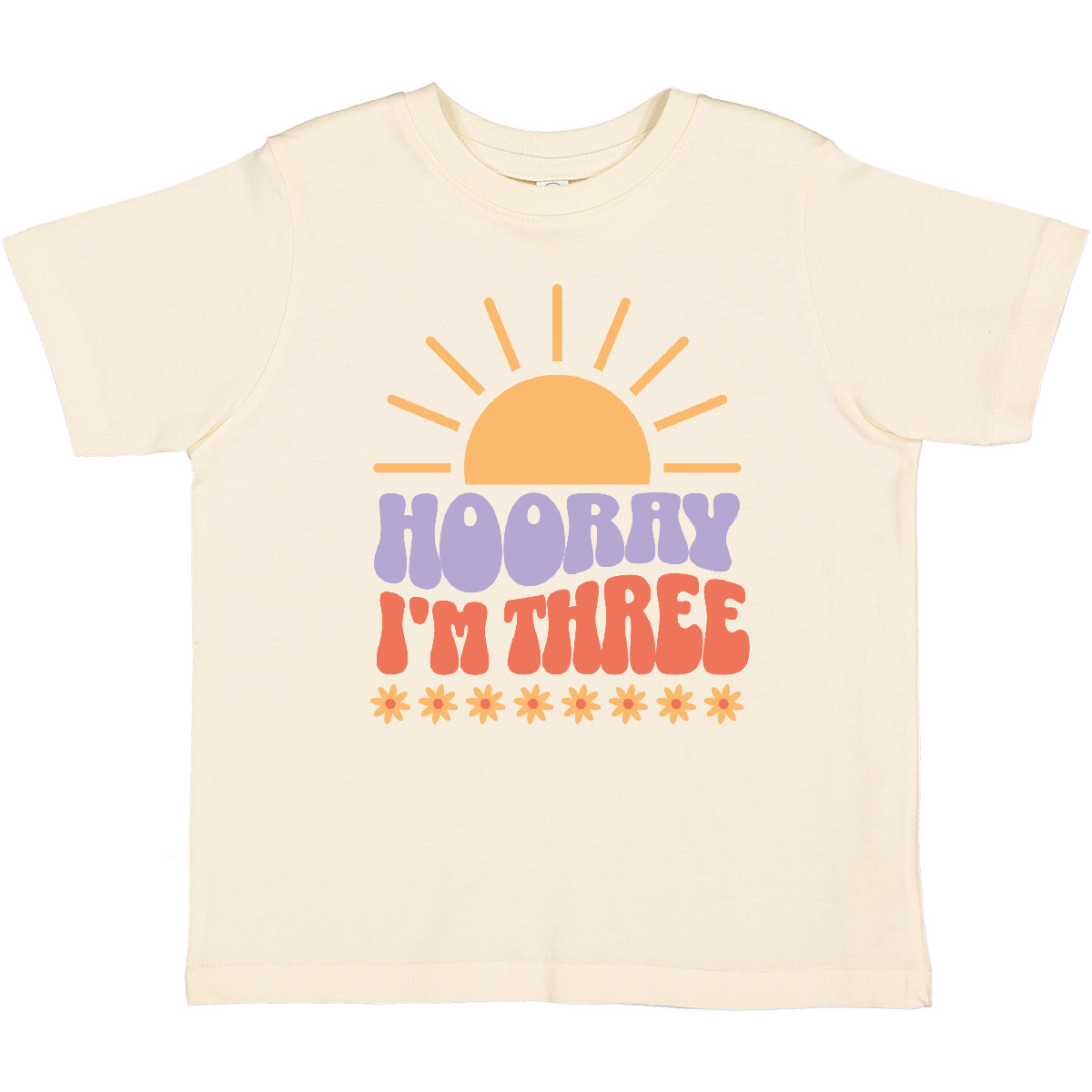 Inktastic 3rd Birthday Retro Sun 3 Year Old Girl Toddler T-Shirt Girls Childs - Picture 7 of 9