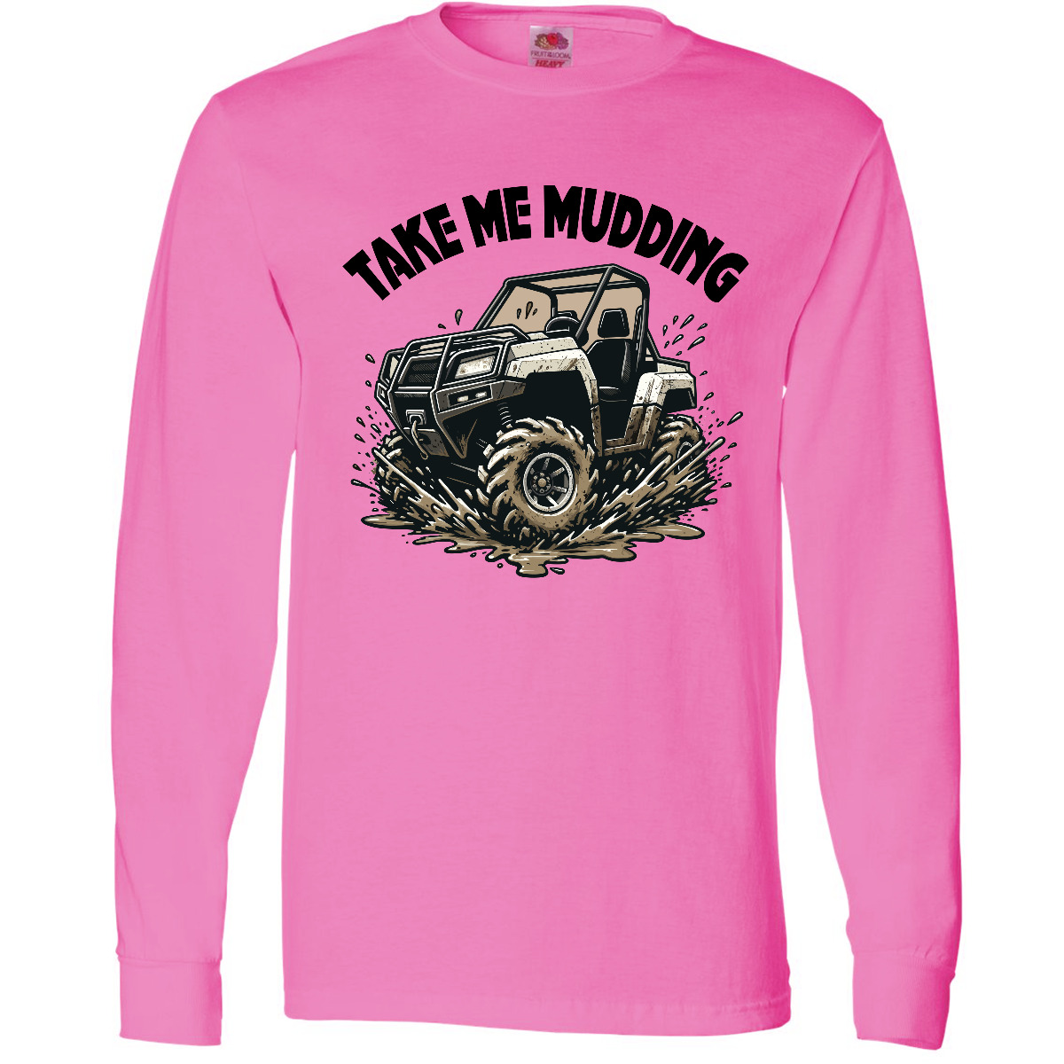 Inktastic Mudding Off Road Adventure Four Wheeling Long Sleeve T-Shirt Off-road
