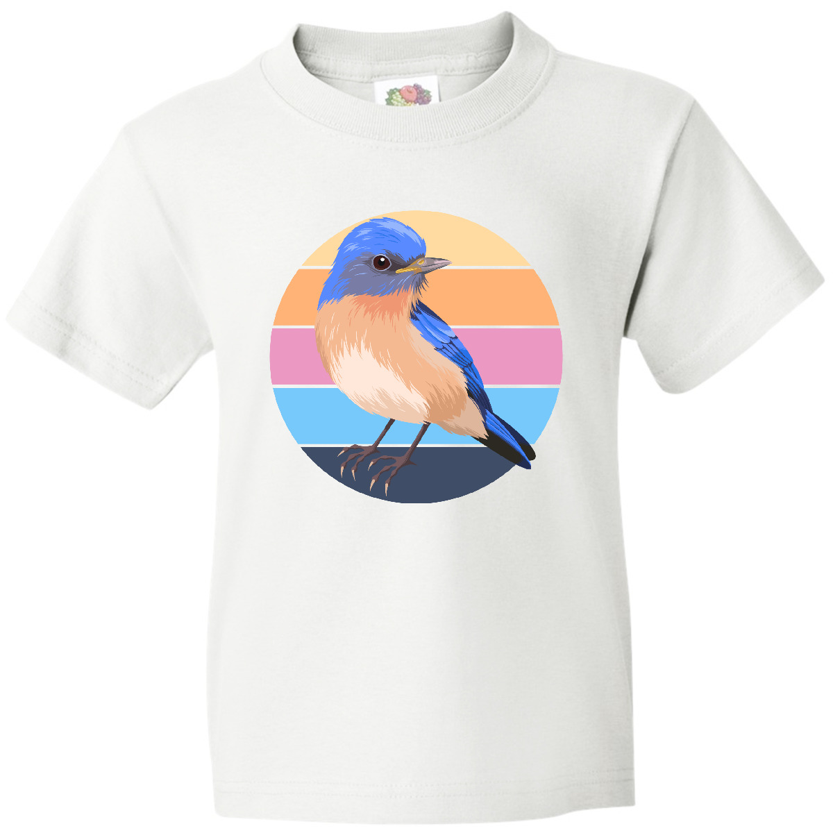 Inktastic Bluebird Bird Lover Birdwatcher Youth T-Shirt Birds Birding Easily By - Picture 10 of 10