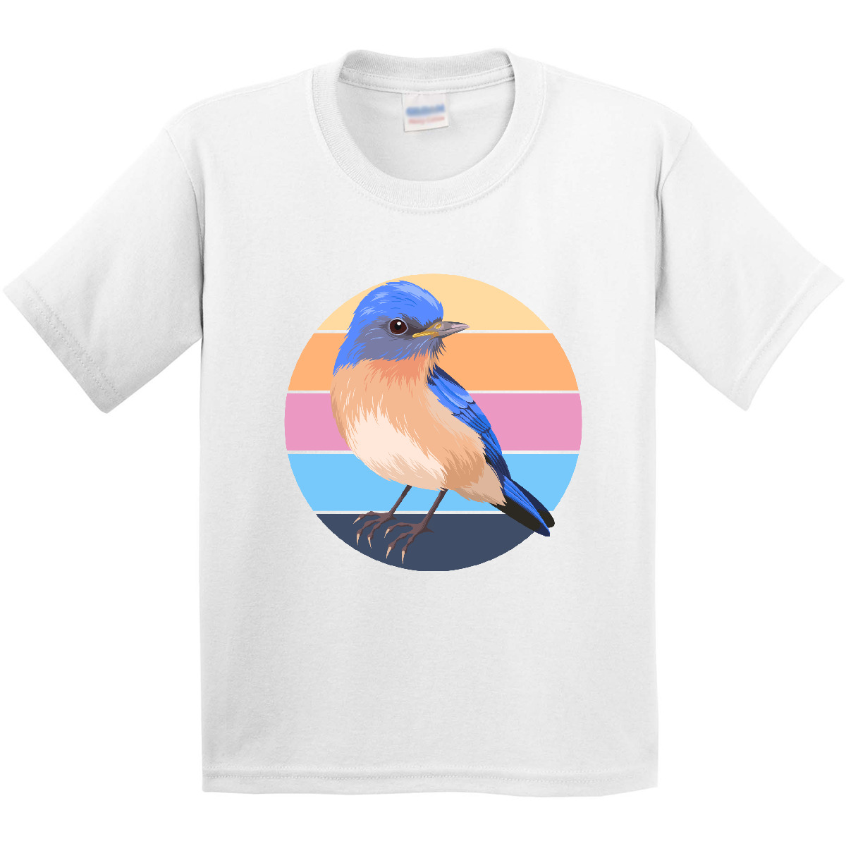 Inktastic Bluebird Bird Lover Birdwatcher Youth T-Shirt Birds Birding Easily By - Picture 10 of 10