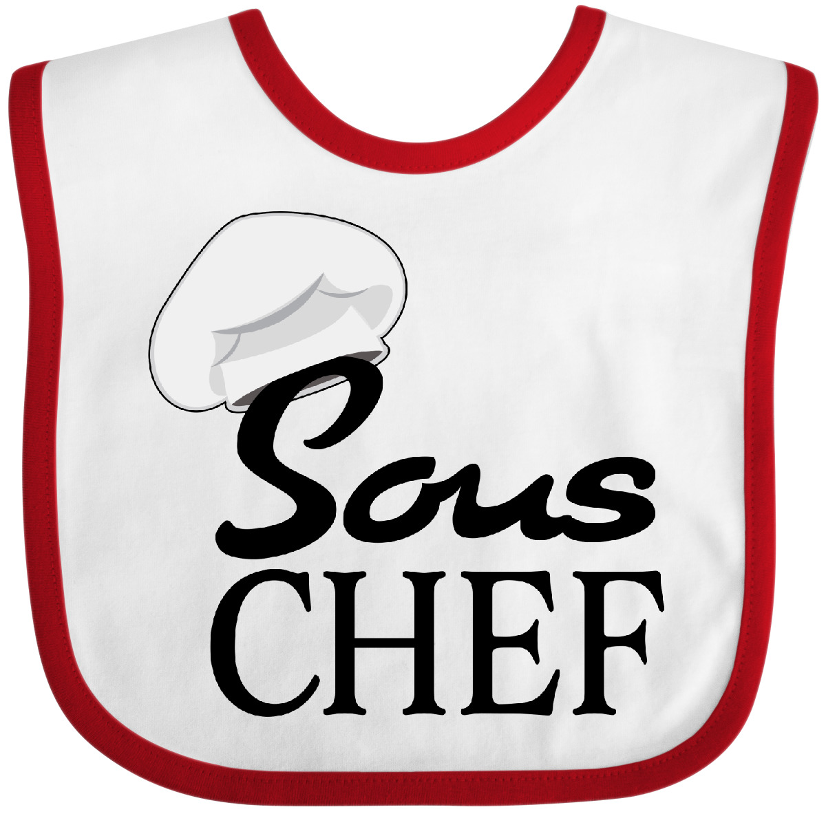 Inktastic Sous Chef mit Haubenmütze Baby Lätzchen Essen Kochen Backen Zubereitung für - Bild 10 von 10