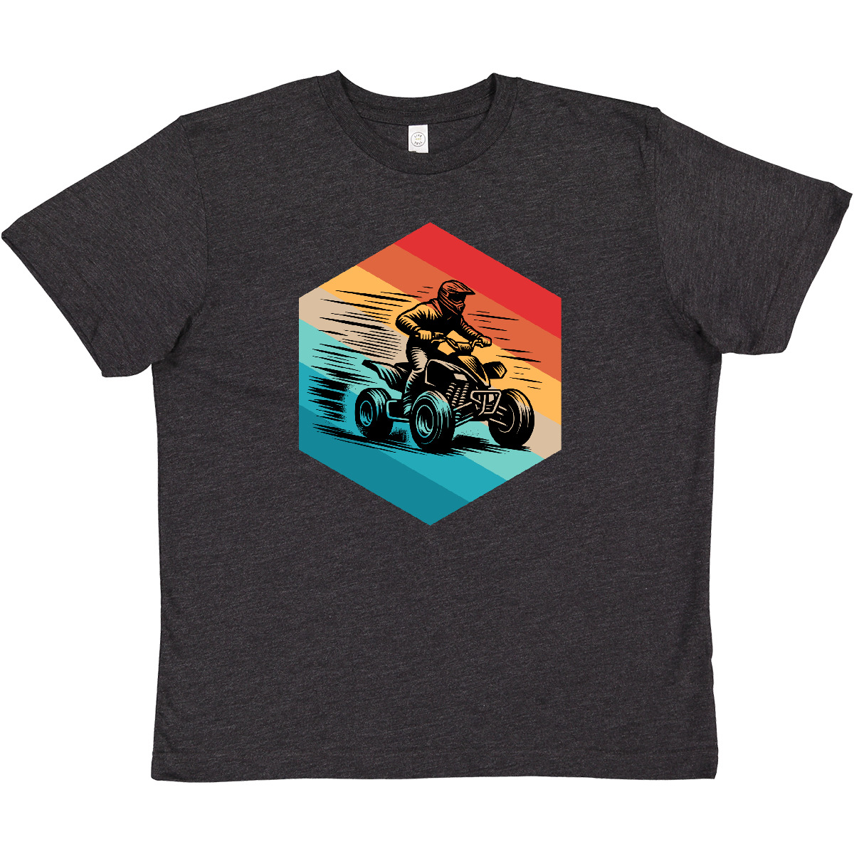 Inktastic Four Wheeling ATV Off Roading Retro Youth T-Shirt Mudding Road Vintage - Picture 5 of 7
