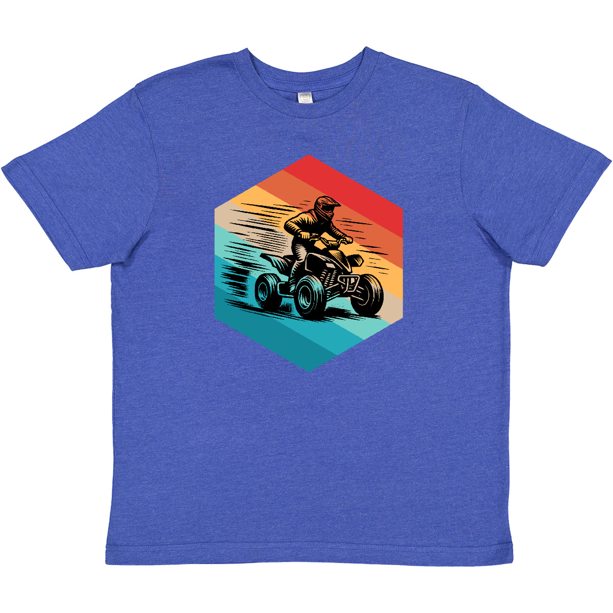 Inktastic Four Wheeling ATV Off Roading Retro Youth T-Shirt Mudding Road Vintage - Picture 6 of 7