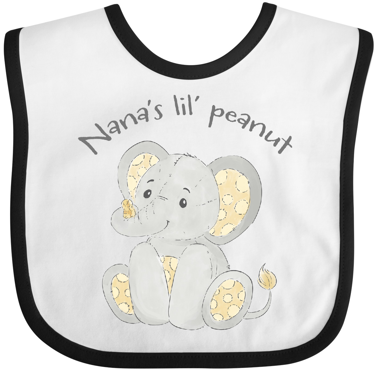 Inktastic What Happens At Nana's Baby Bib Apple Green 1f874