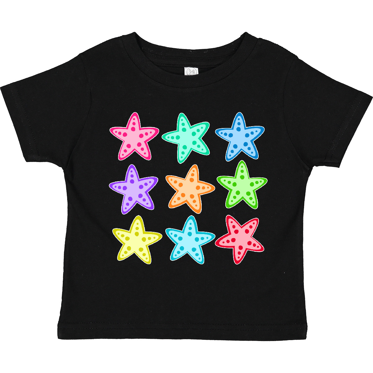 Inktastic Starfish In Rainbow Colors Toddler T-Shirt Summer Vacation Sea Ocean