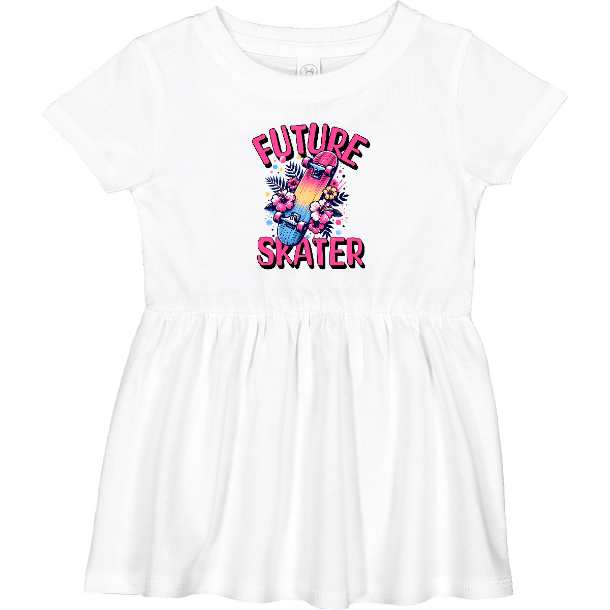 Ing Future Skater Infant Dress Flowered Floral Apparel