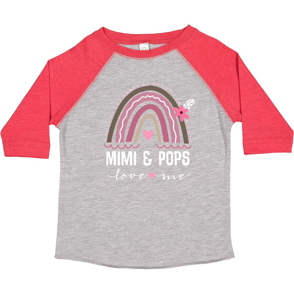 Inktastic Mimi And Pops Grandchild Rainbow Toddler T-Shirt Loves Grandkids From - Picture 7 of 12