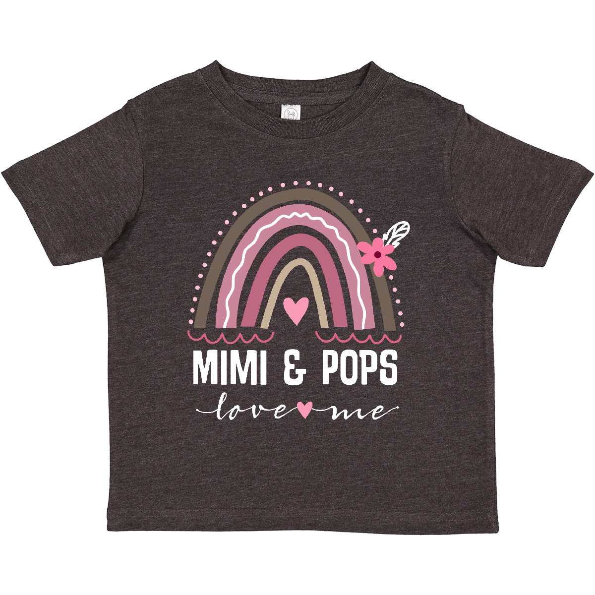 Inktastic Mimi And Pops Grandchild Rainbow Toddler T-Shirt Loves Grandkids From - Picture 12 of 12