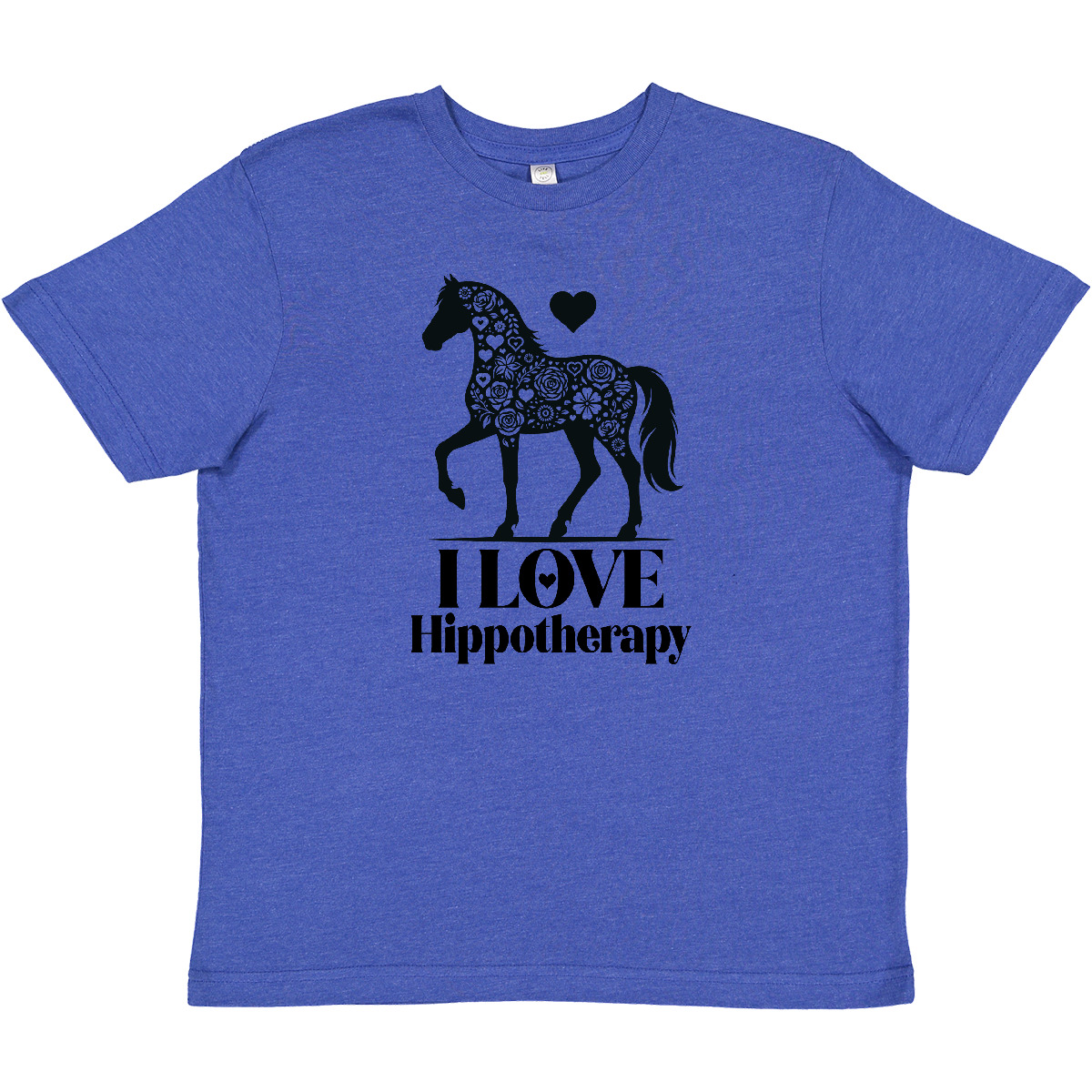 Inktastic I Love Hippotherapy Horse Physical Therapy Youth T-Shirt Riding Tee - Picture 6 of 7
