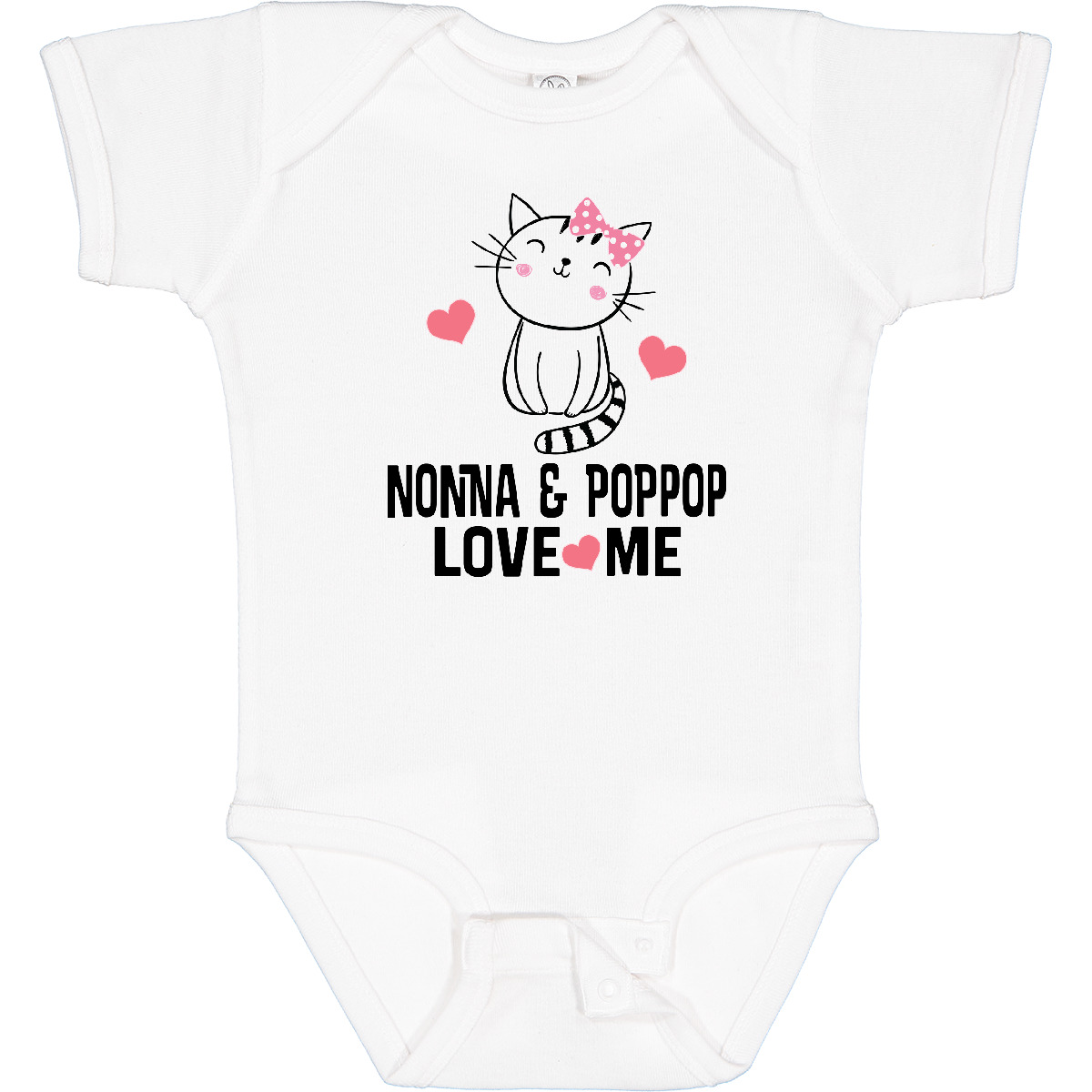 Inktastic Nonna und PopPop Enkelkind Katze Baby Body Pop Kinder Outfit aus - Bild 9 von 10