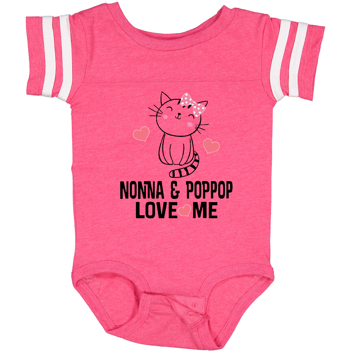 Inktastic Nonna und PopPop Enkelkind Katze Baby Body Pop Kinder Outfit aus - Bild 2 von 10