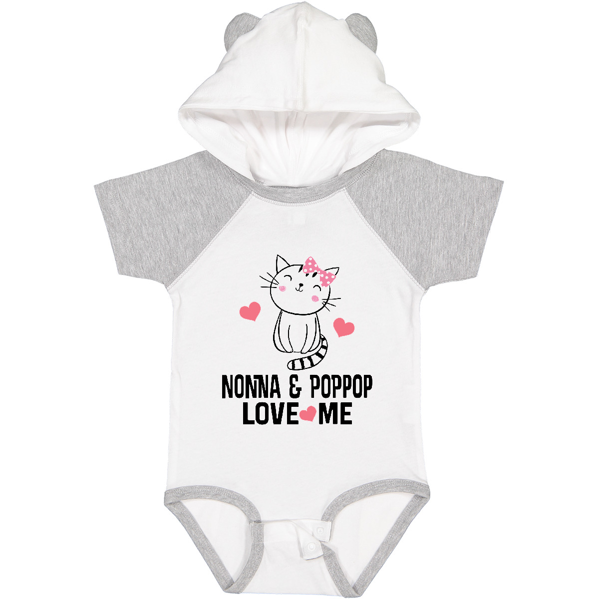 Inktastic Nonna und PopPop Enkelkind Katze Baby Body Pop Kinder Outfit aus - Bild 10 von 10