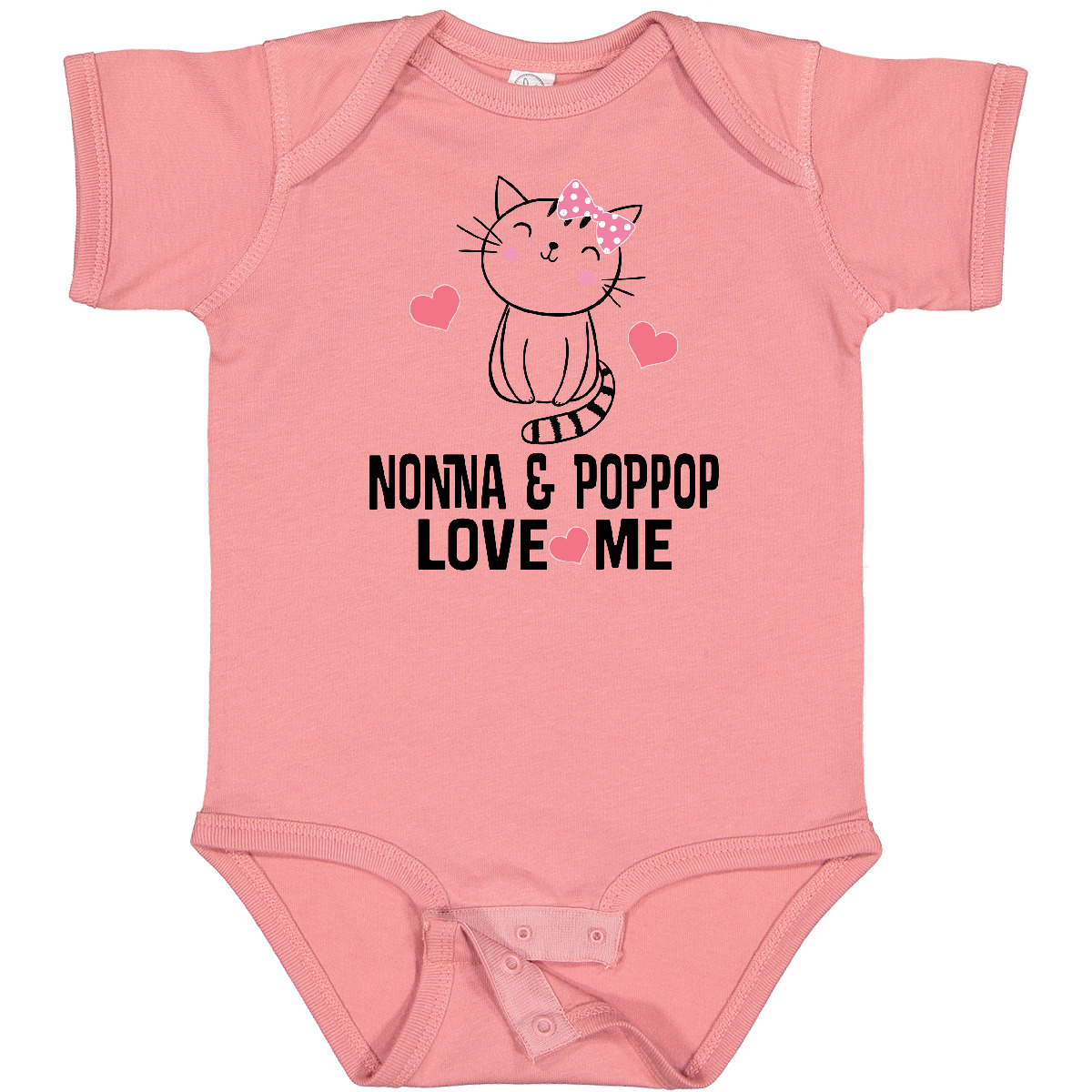 Inktastic Nonna und PopPop Enkelkind Katze Baby Body Pop Kinder Outfit aus - Bild 4 von 10