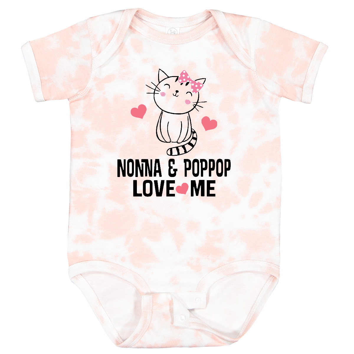 Inktastic Nonna und PopPop Enkelkind Katze Baby Body Pop Kinder Outfit aus - Bild 8 von 10
