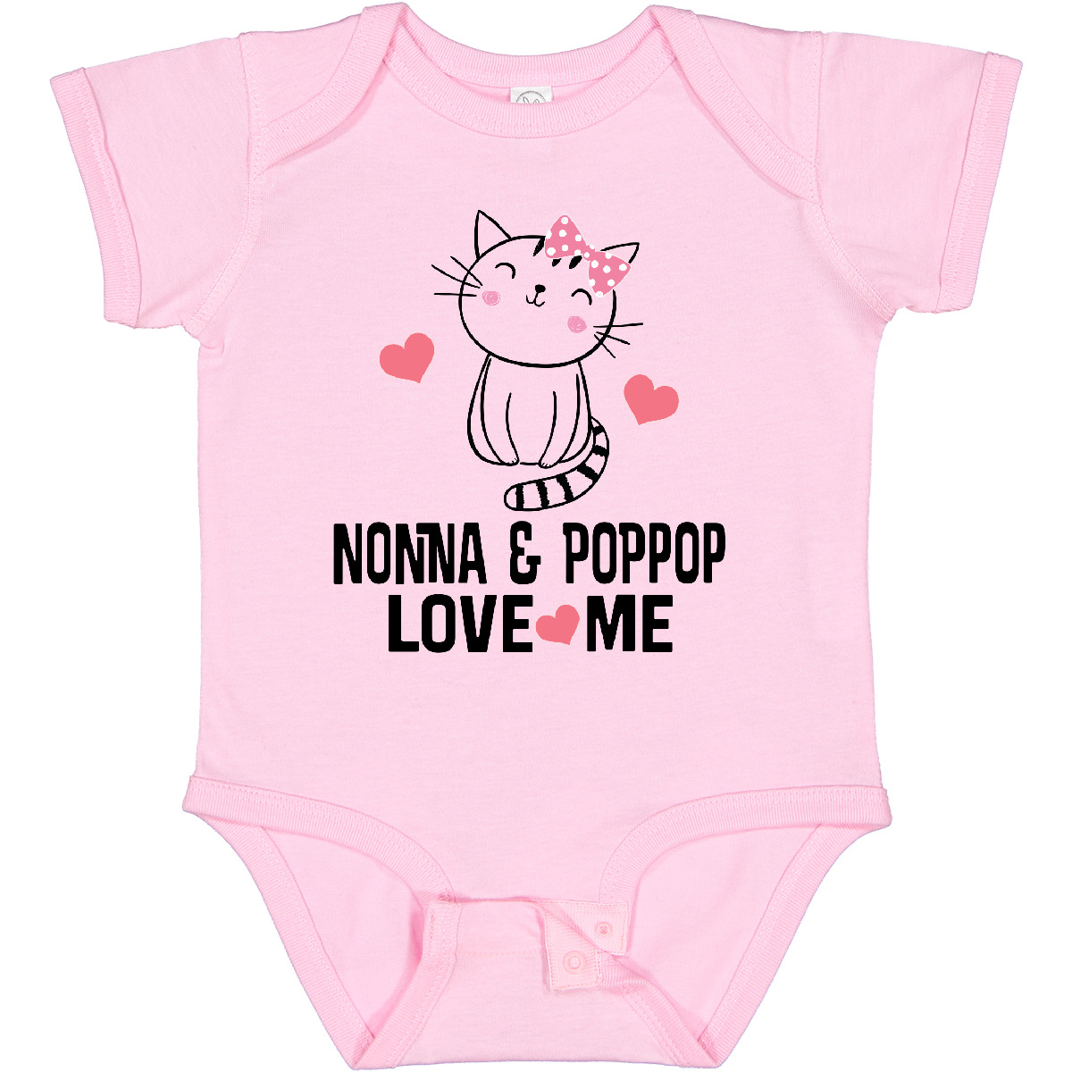 Inktastic Nonna und PopPop Enkelkind Katze Baby Body Pop Kinder Outfit aus - Bild 6 von 10